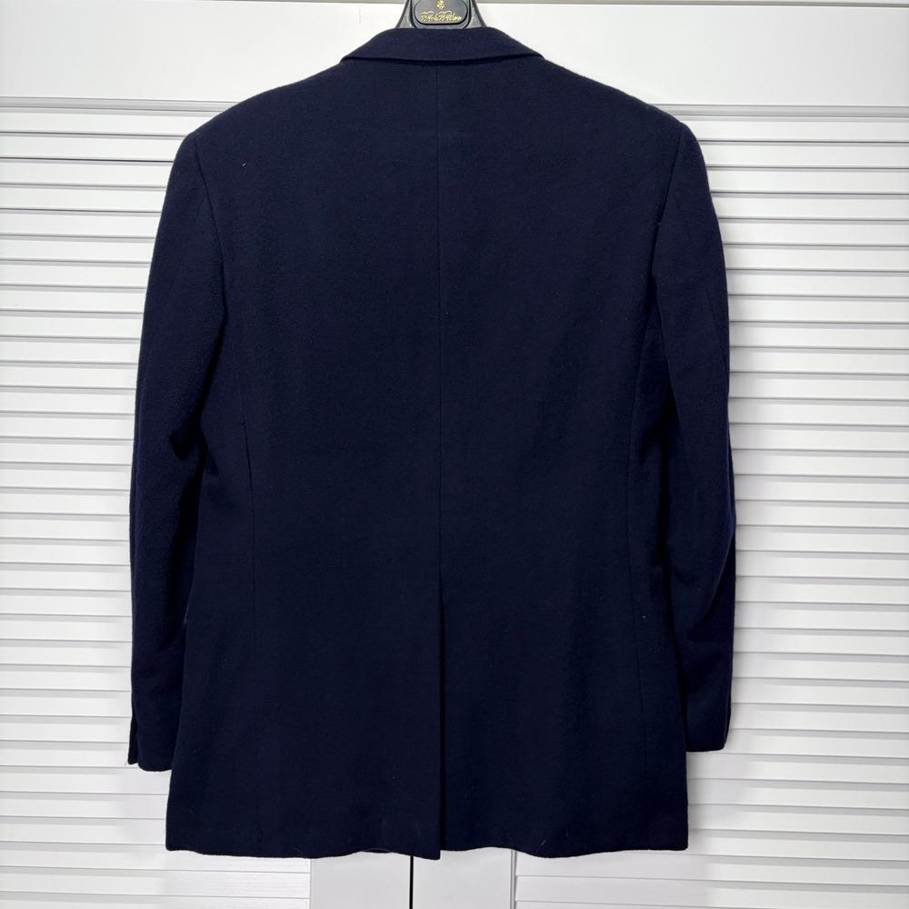 Gieves & Hawkes Savile Row Navy Blue 100% Cashmere Blazer Gold Buttons 43L - Picture 2 of 16
